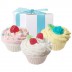 Fizzy Baker Cupcake Trio Bath Bomb 1